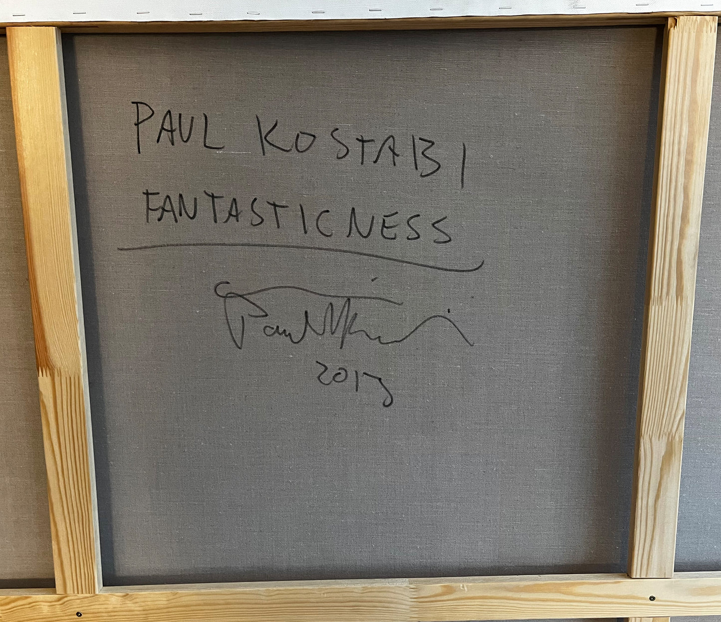 Kostabi, Paul - Fantastisch - gemengde techniek op canvas - uniek