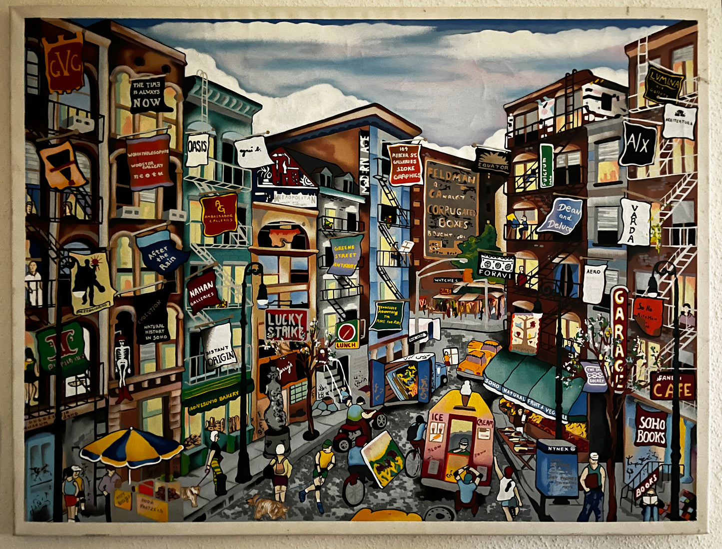 Pergola, Linnea - New York, 2012 - Acryl op canvas - Uniek stuk