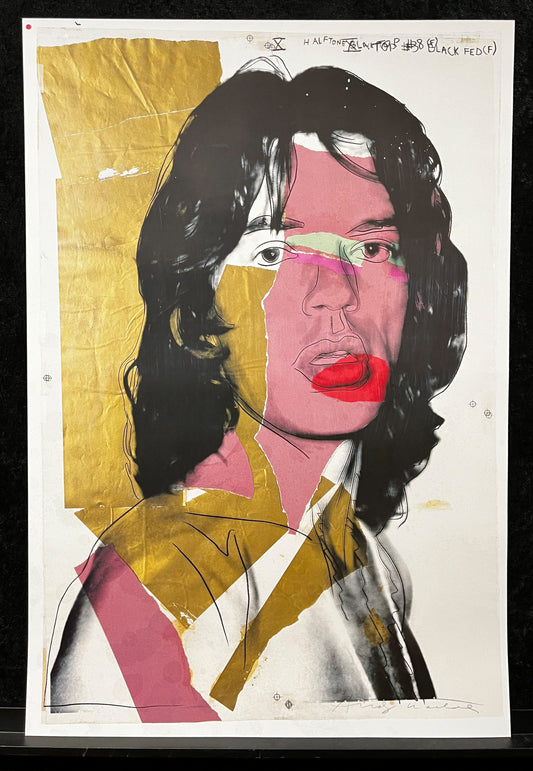 Warhol, Andy - Mick Jagger - Color offset lithograph - MUMOK, Vienna