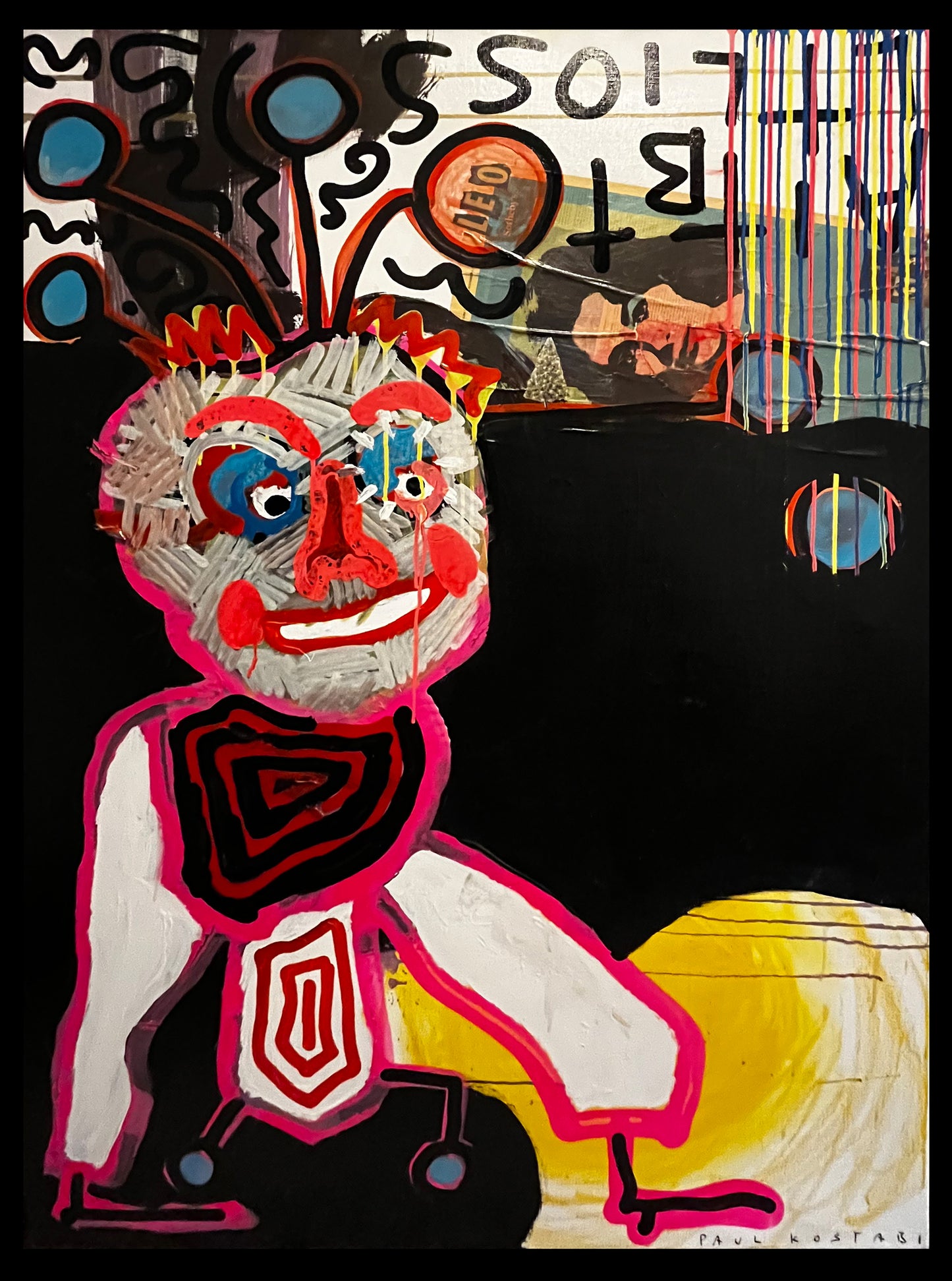 Kostabi, Paul - Heading to Miami - Acryl, Mischtechnik/Leinwand - handsigniert