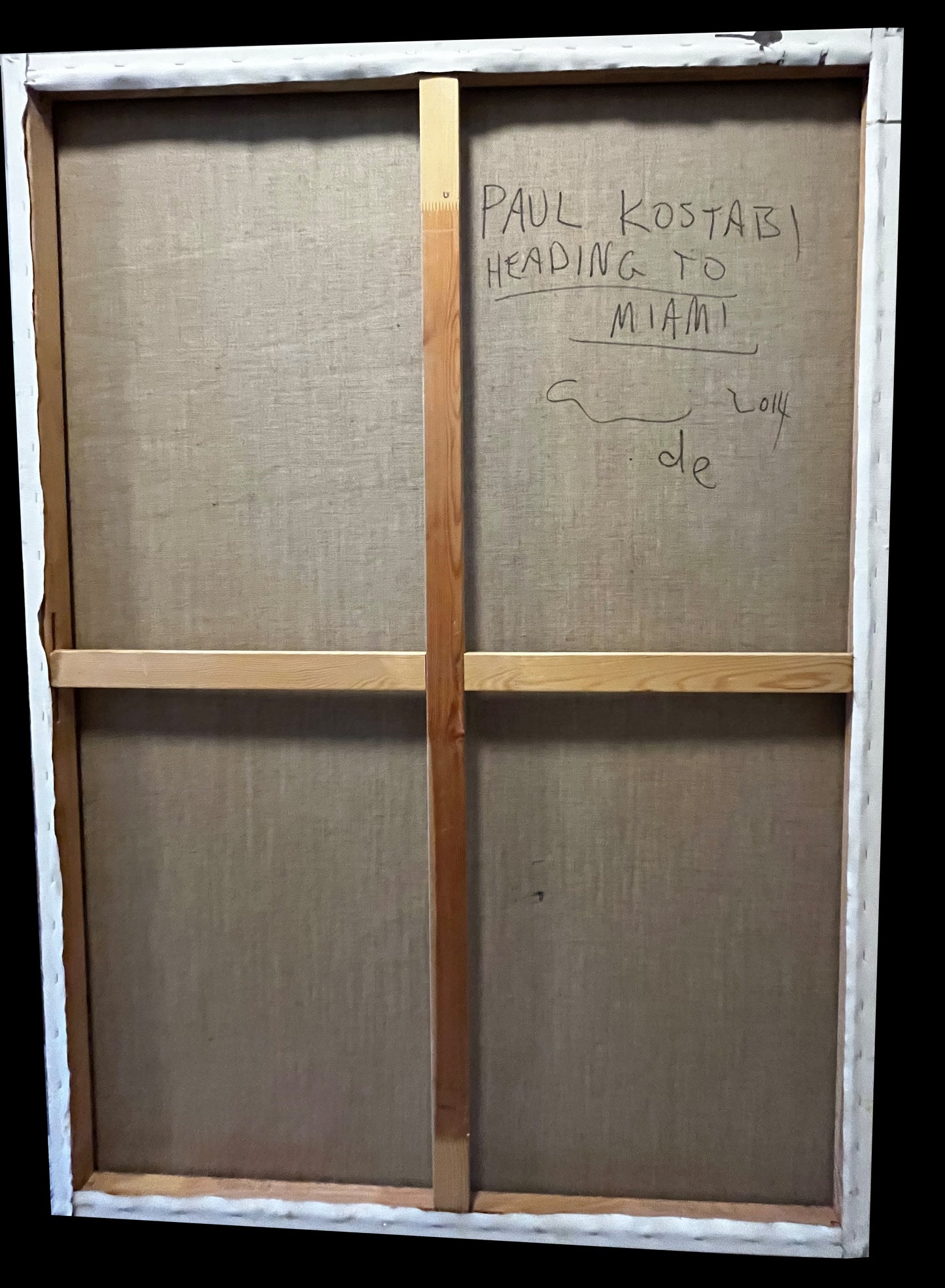 Kostabi, Paul - Heading to Miami - Acryl, Mischtechnik/Leinwand - handsigniert