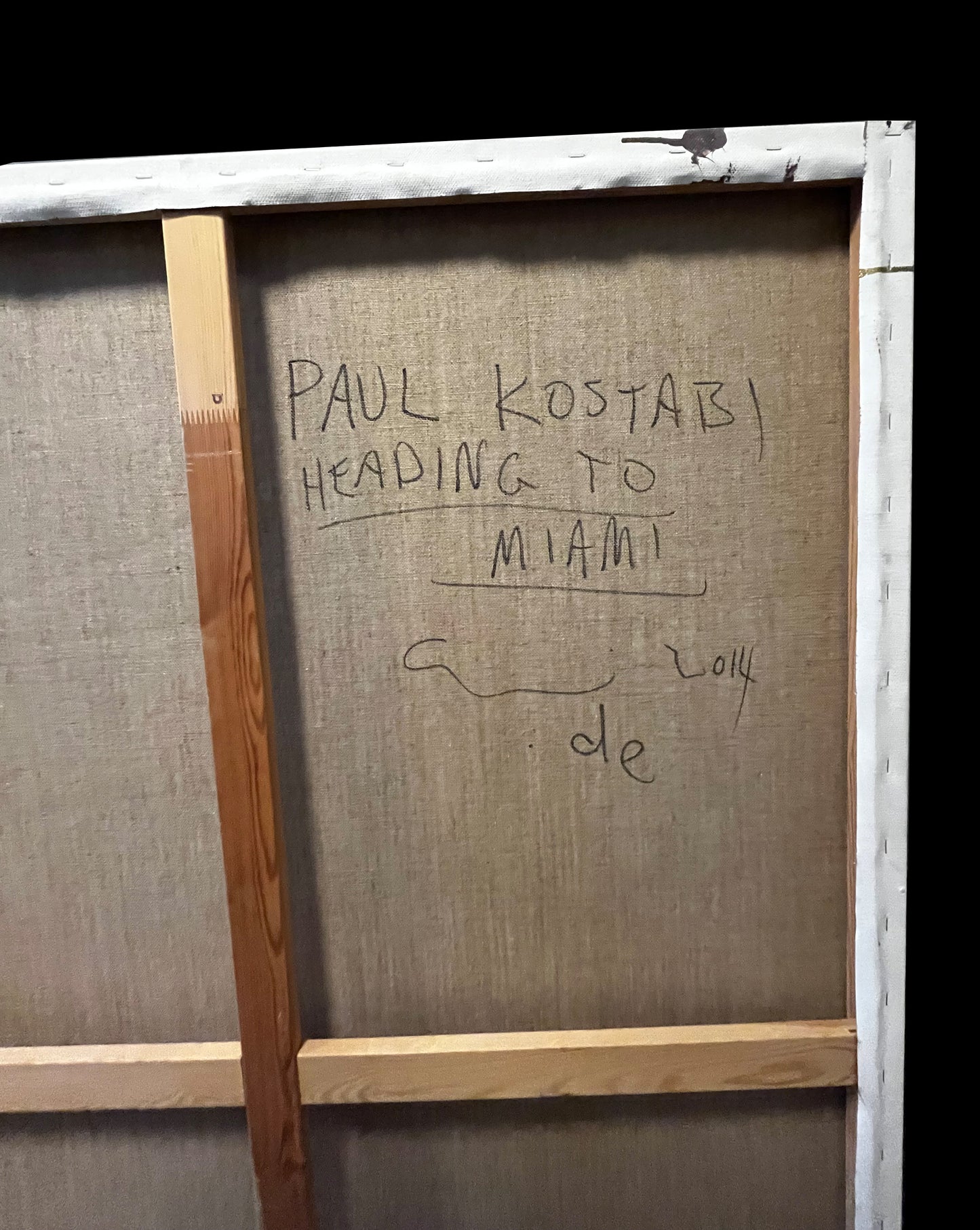 Kostabi, Paul - Heading to Miami - Acryl, Mischtechnik/Leinwand - handsigniert