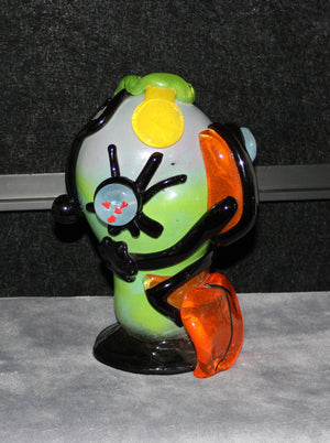 Kostabi, Paul - Skulptur aus Muranoglas - Unikat