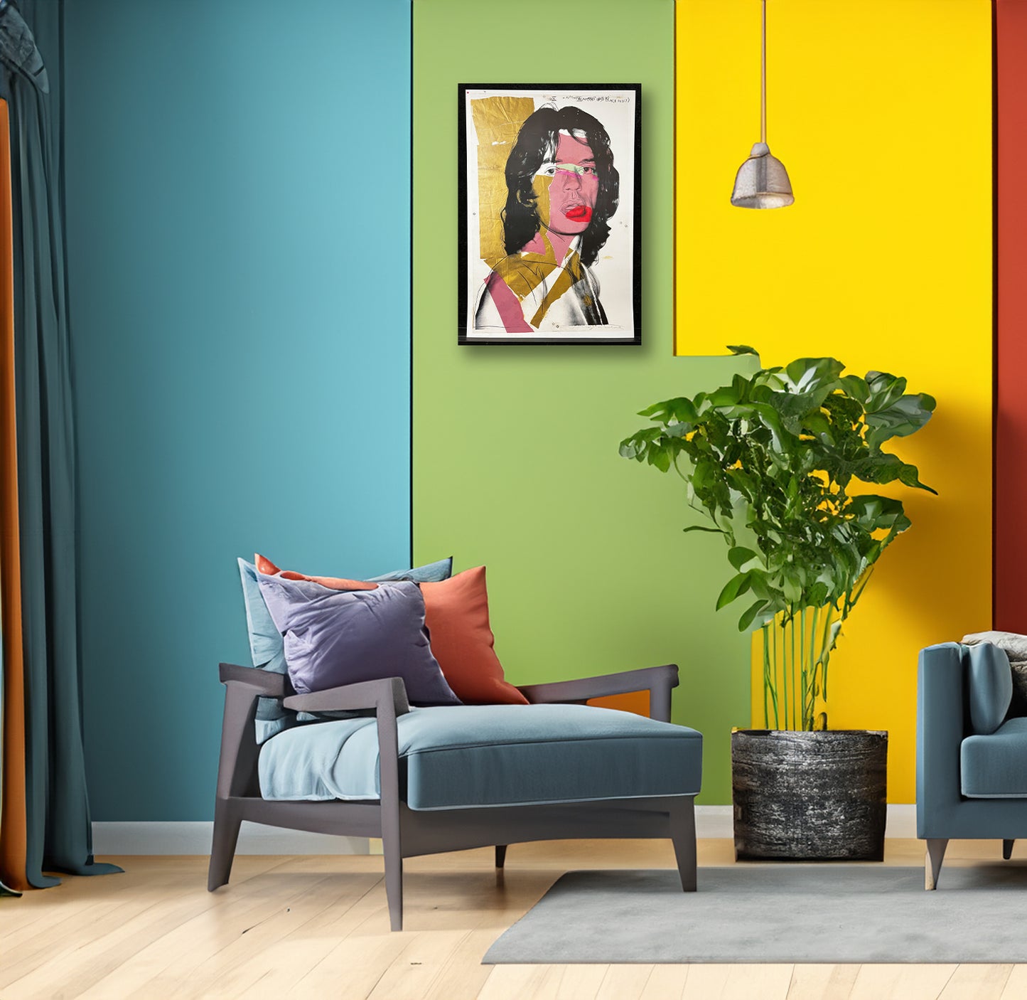 Warhol, Andy - Mick Jagger - Lithographie offset couleur - MuMoK, Vienne