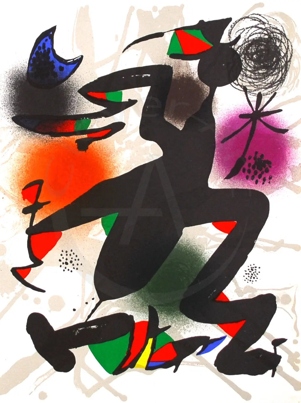 Miró, Joan - Litografia original IV - Farblithografie Clever Art