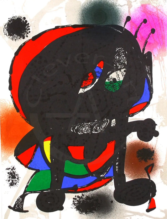 Miró, Joan - Litografia original III - Farblithografie Clever Art