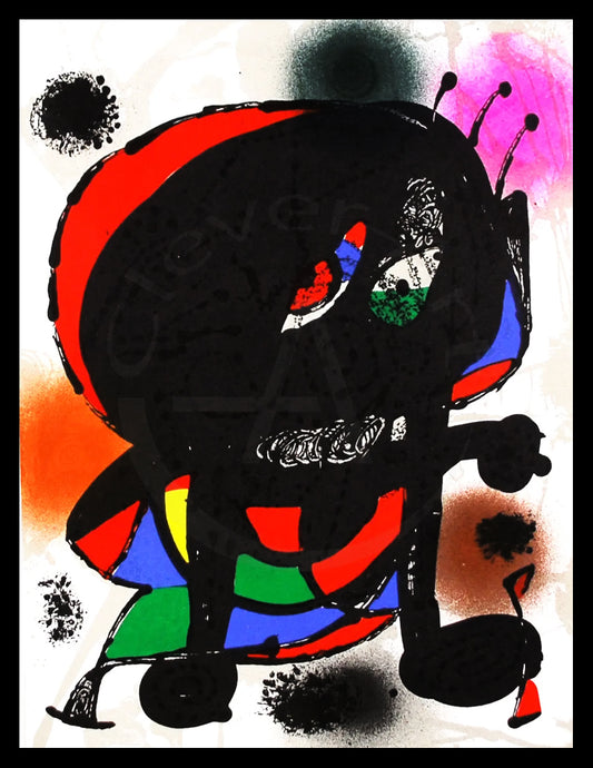 Miró, Joan - Litografia original III - Mourlot 1115 - Farblithografie
