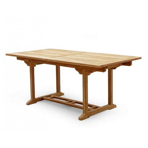 Teakholz Sitzgruppe - Tisch - Bank - 6 Stapelsessel + Kissen - NEU