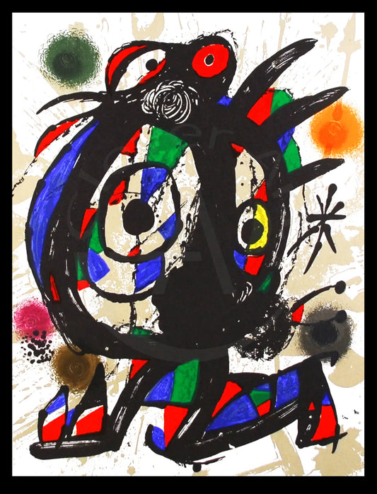 Miró, Joan - Litografia origineel I - Mourlot 1113 - kleurenlitho 
