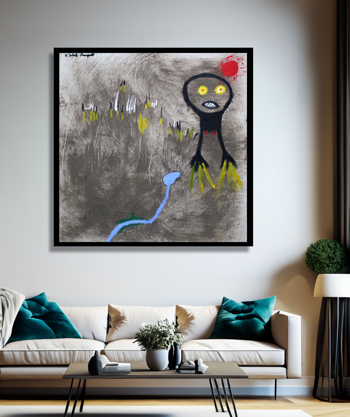 Schulz-Rumpold, Volkmar - Sandgewühle - Mischtechnik - Unikat