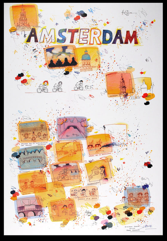 Schlote, Wilhelm - Amsterdam - hand signed - color offset