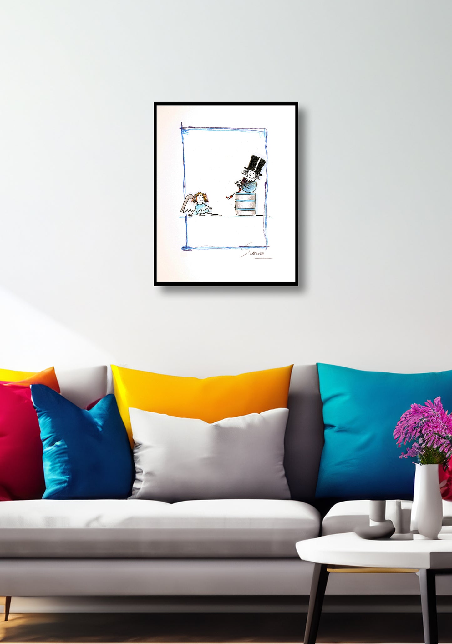 Schlote, Wilhelm - L'Ange Bleu - Giclée/Hahnemühle - signé à la main