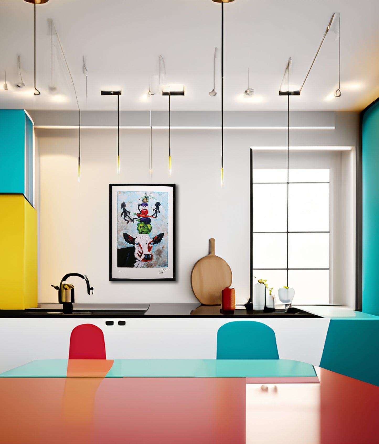 Schulz-Rumpold, Volkmar - Gemüse Kuh, 2025 - Giclée/Hahnemühle - handsigniert