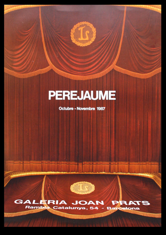Perejaume - Galeria Joan Prats, 1987 - affiche d'exposition