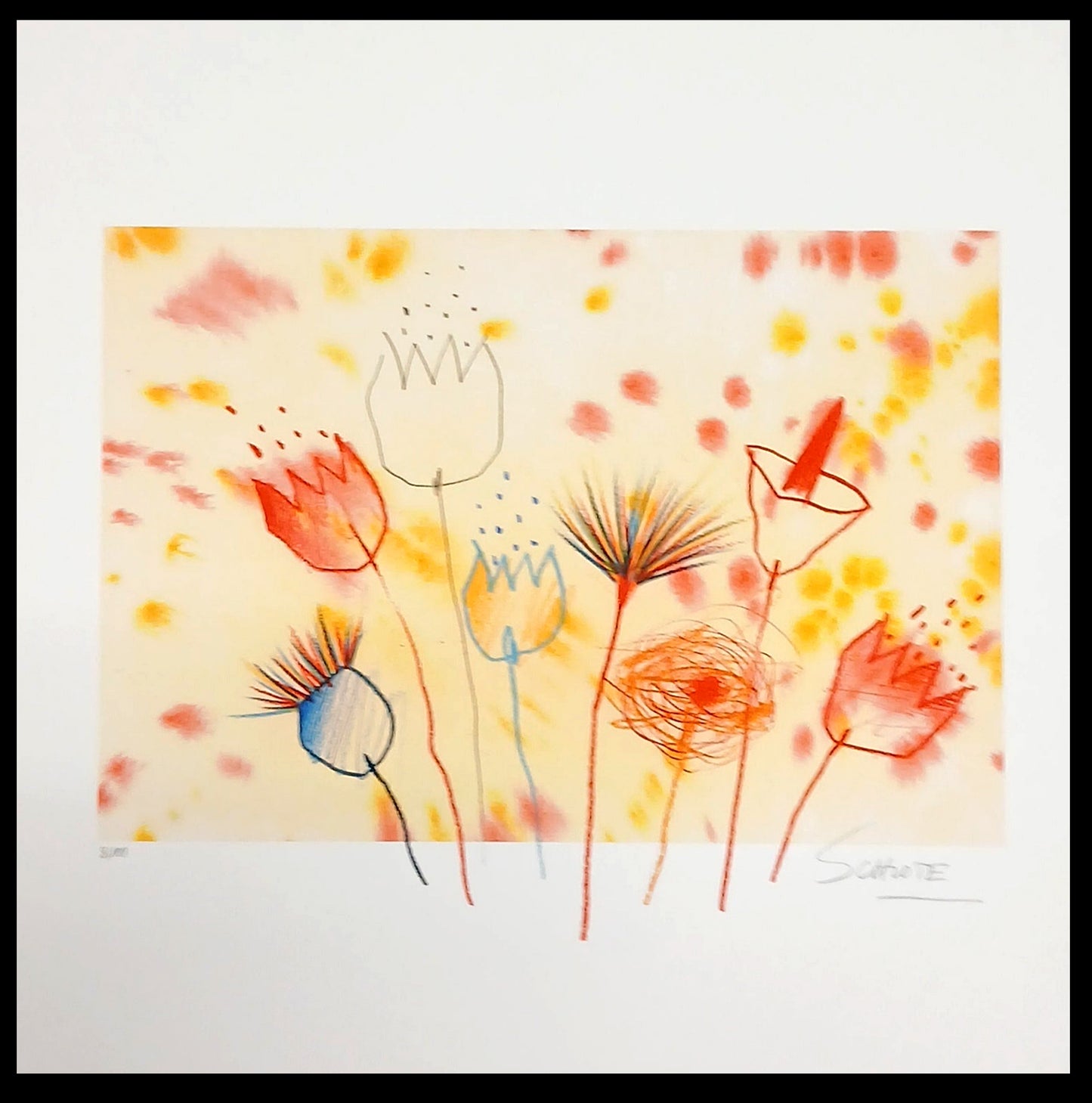 Schlote, Wilhelm - Flower Power - Giclee/Hahnamühle - signé à la main