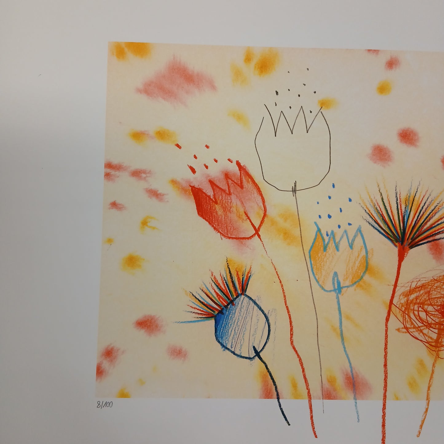 Schlote, Wilhelm - Flower Power - signé à la main - Giclée