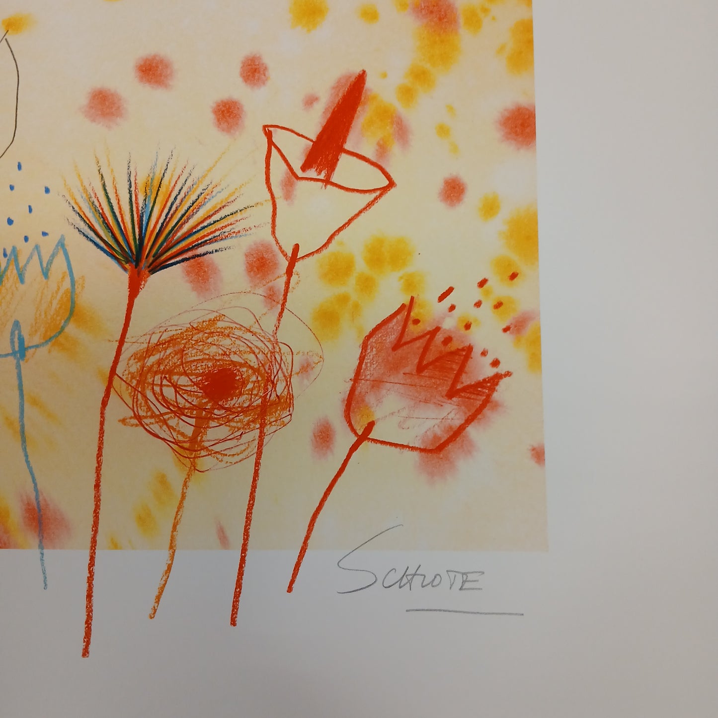 Schlote, Wilhelm - Flower Power - signé à la main - Giclée