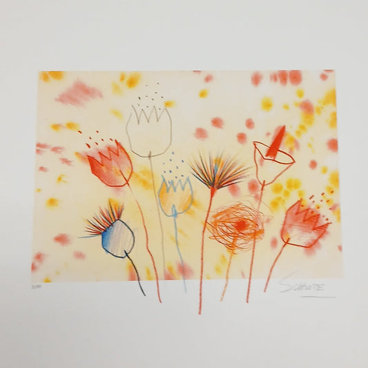 Schlote, Wilhelm - Flower Power - hand signed - Giclee