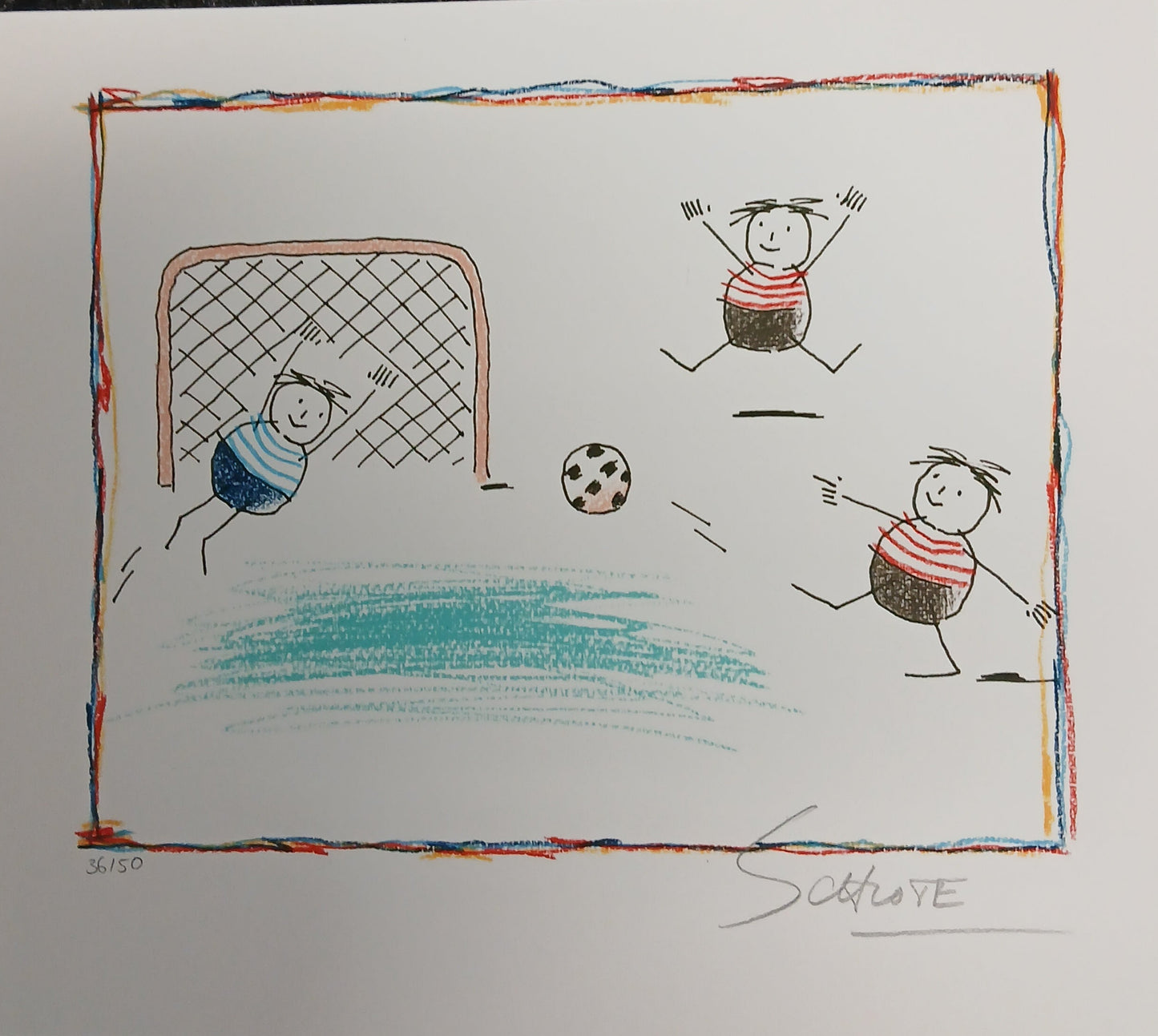 Schlote, Wilhelm - Football, 2016 - Giclée - signé à la main