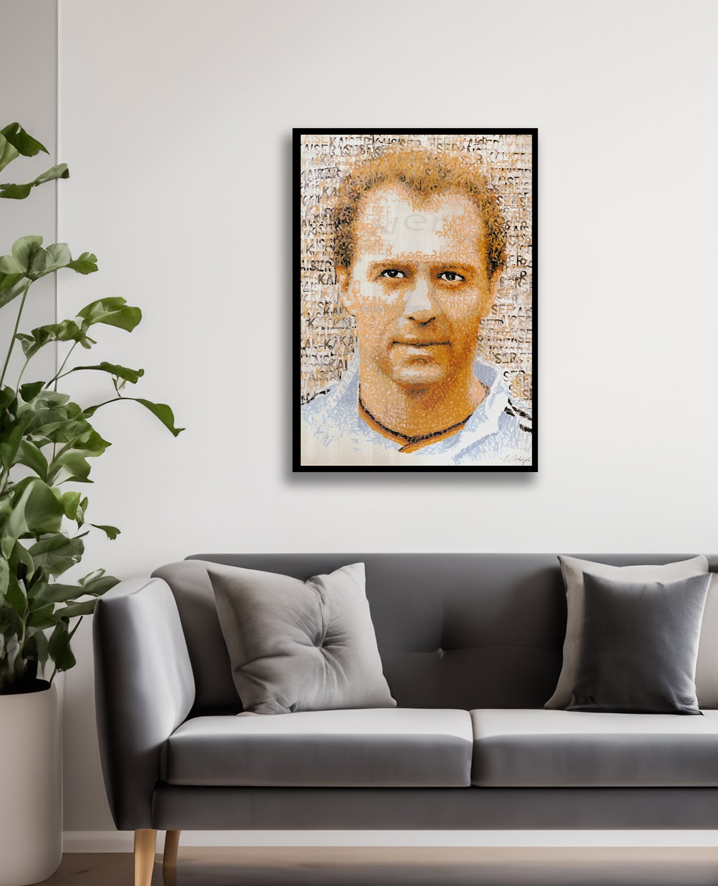 Britz, Chris - Kaiser (Franz Beckenbauer) - hand signed - offset lithography