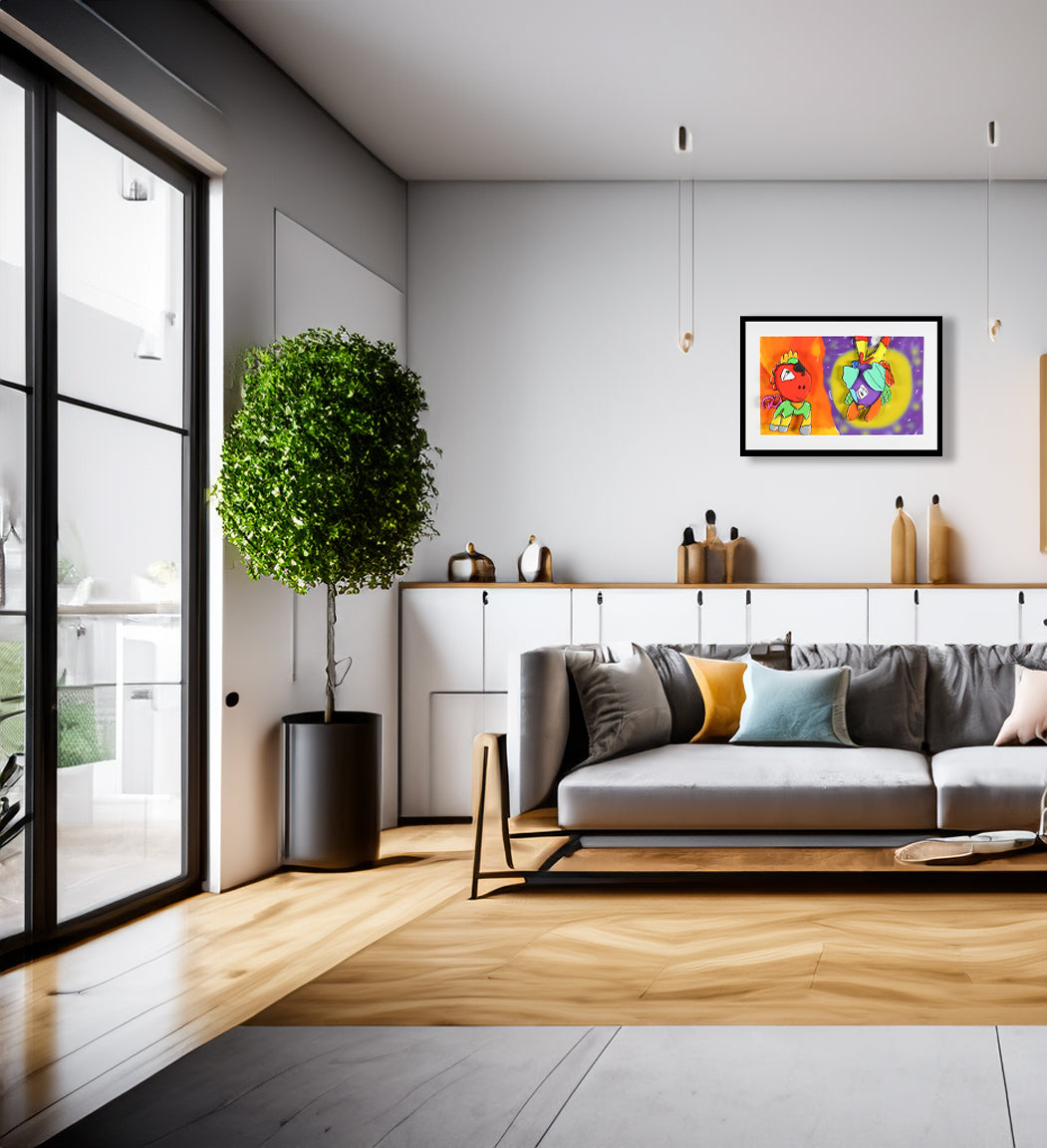 Koger, Philipp - Feueraugenklappedendino [...] - Giclee - hand signed