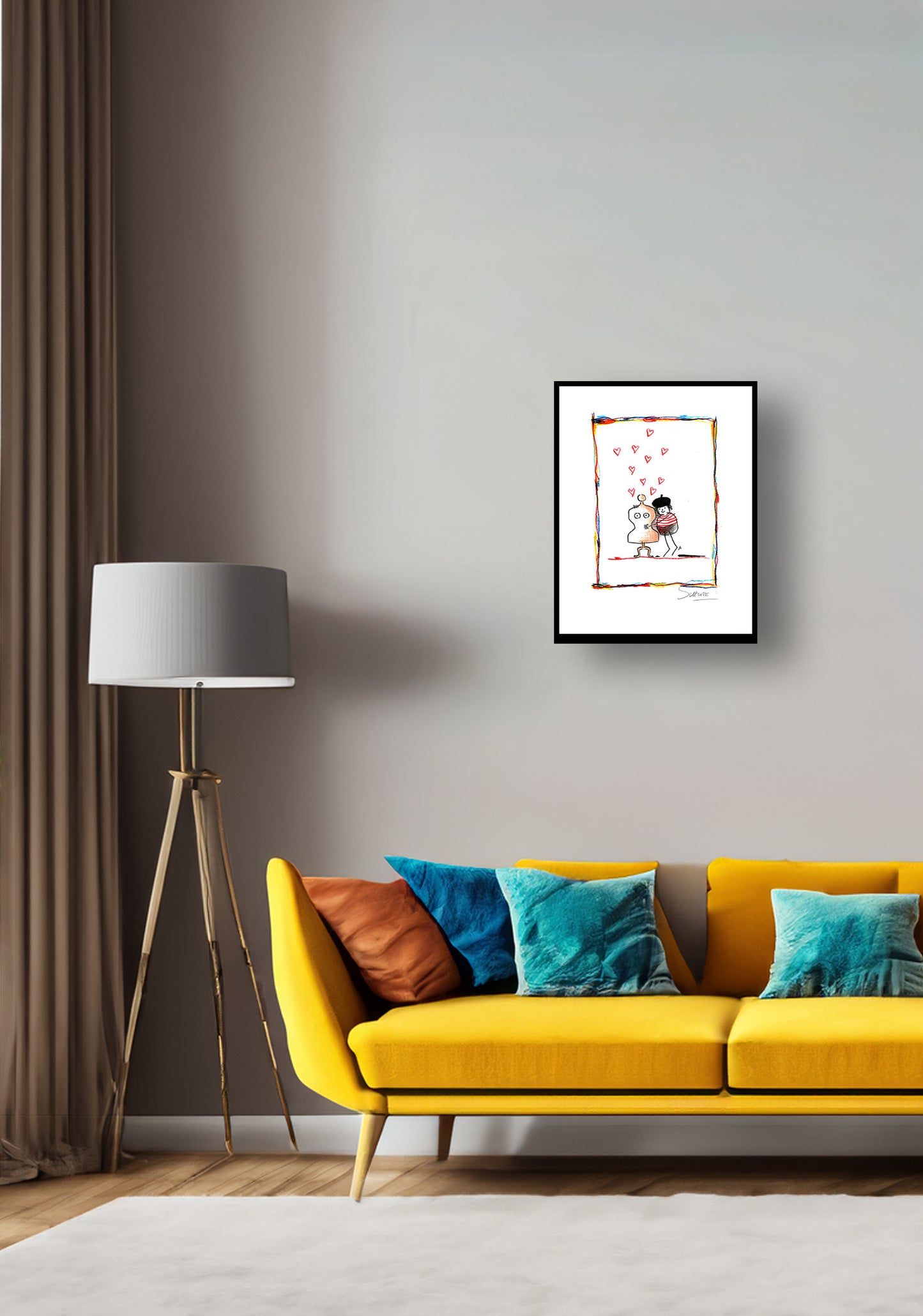 Schlote, Wilhelm - Je t'aime ! - Giclée/Hahnemühle - signée à la main