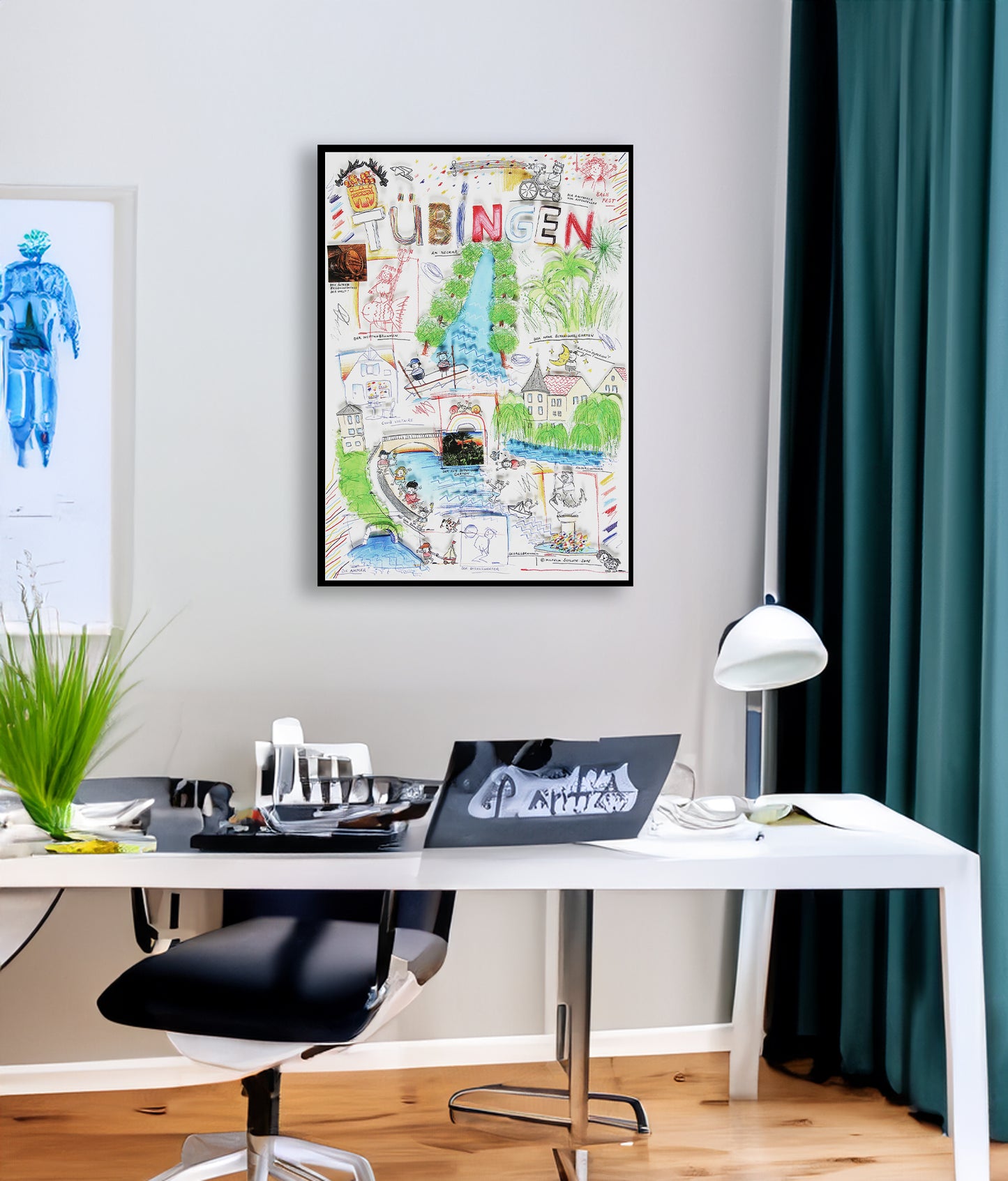 Schlote, Wilhelm - Tübingen, 2018 - Construction 3D - signé à la main