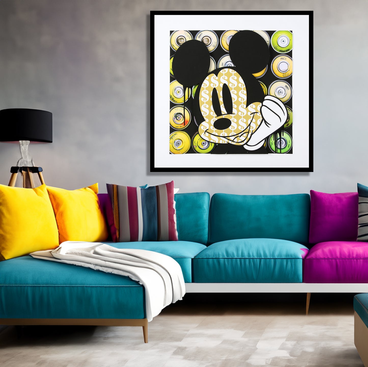 Allen, Ben - Paint Cans Mickey EA - Deluxe - Giclée - hand signed