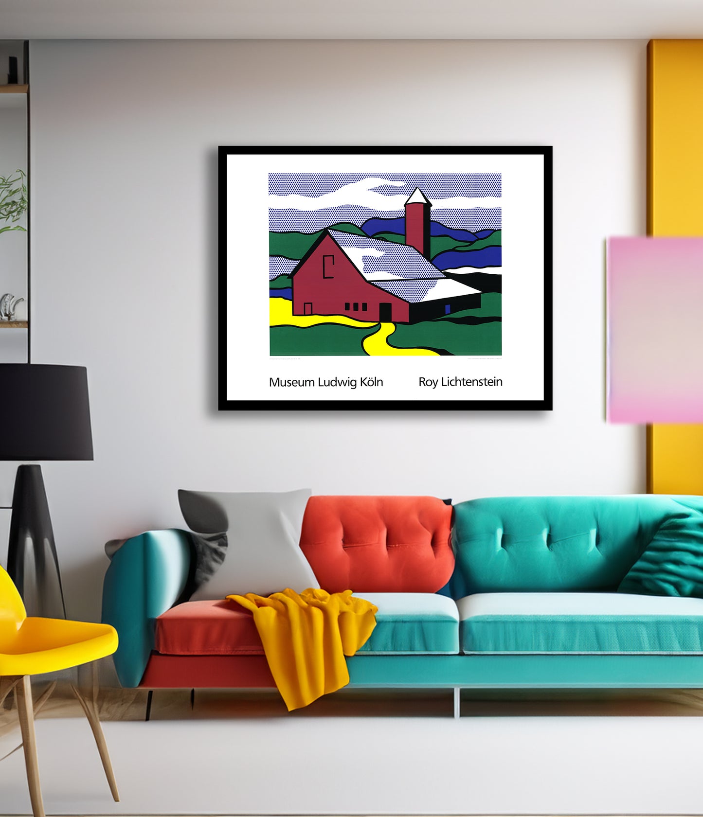 Lichtenstein, Roy - Red Barn II - Museum Ludwig Köln - 70x90 cm