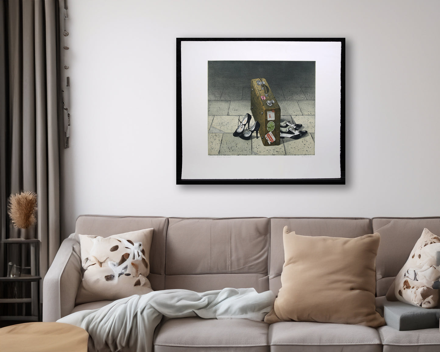 Kressel, Diether - Reise zu zweit - Farbradierung - handsigniert