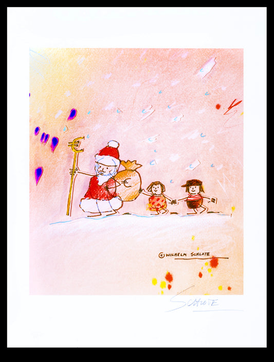 Schlote, Wilhelm - Kerstbonus - Giclée/Hahnemühle - Handgesigneerd