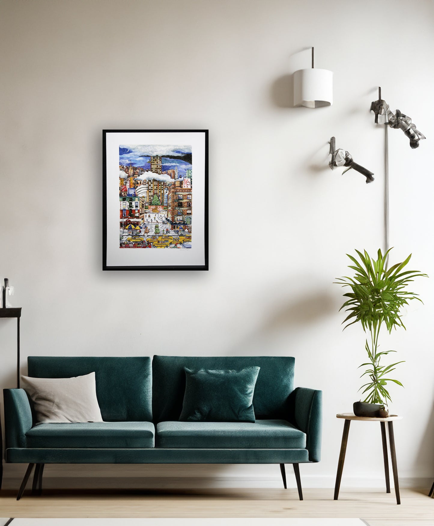 Pergola, Linnea - Légère chute de neige à New York - signé à la main - Giclée