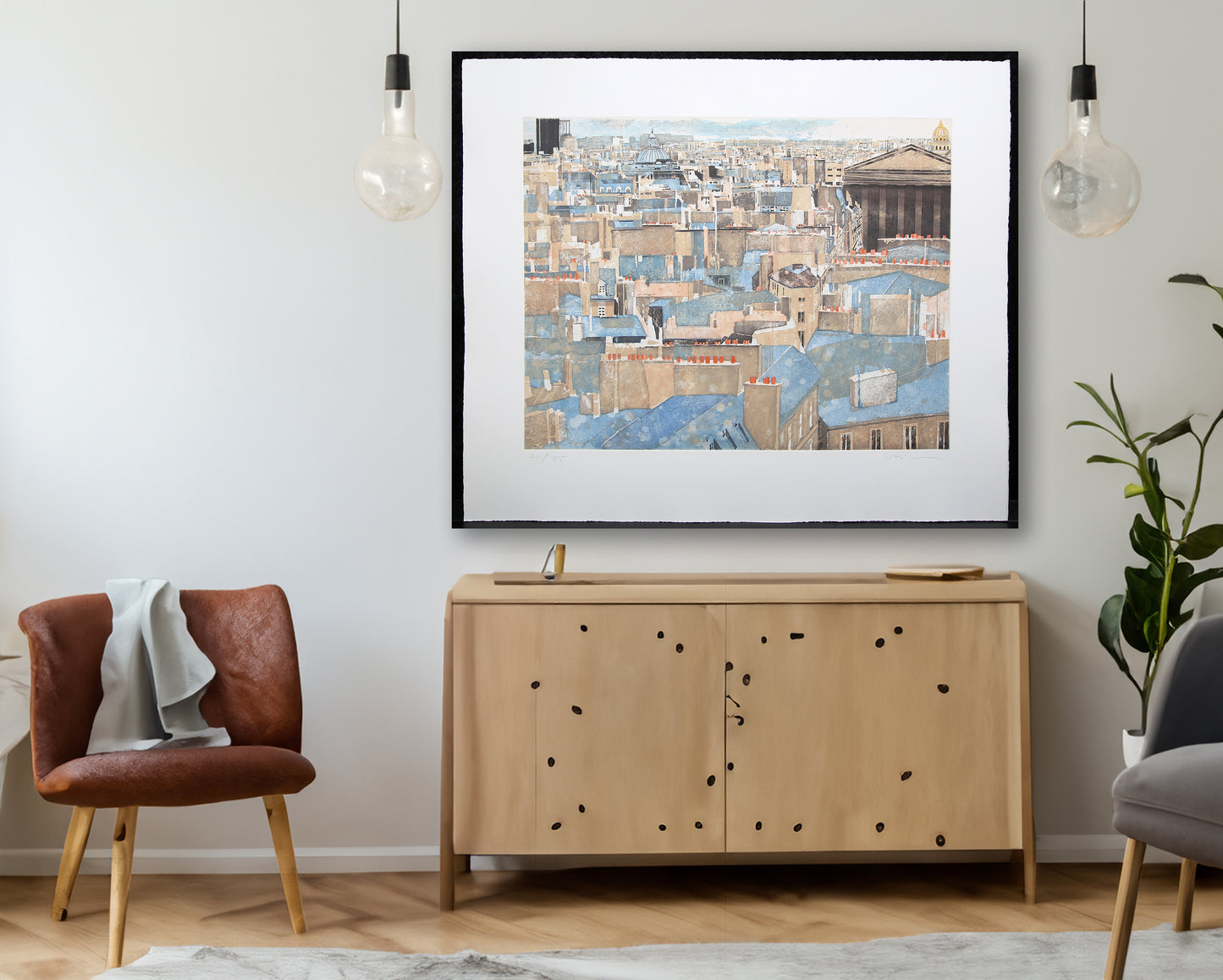 Salzmann, Gottfried - Paris, La Madeleine - Farbradierung - handsigniert