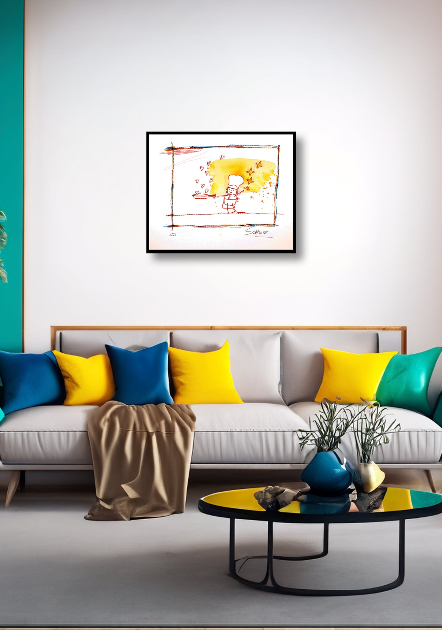 Schlote, Wilhelm - Cuisiné avec amour - Giclée/Hahnemühle - signée à la main