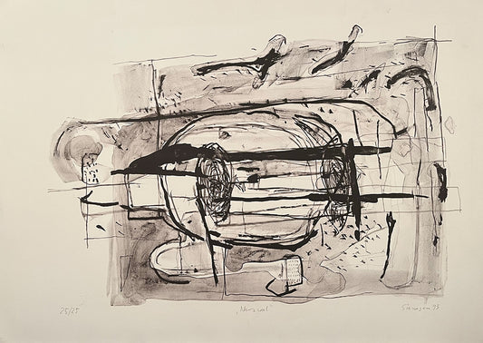 Siemsen, Sangare - Dwergvinvis - Lithografie - handgesigneerd