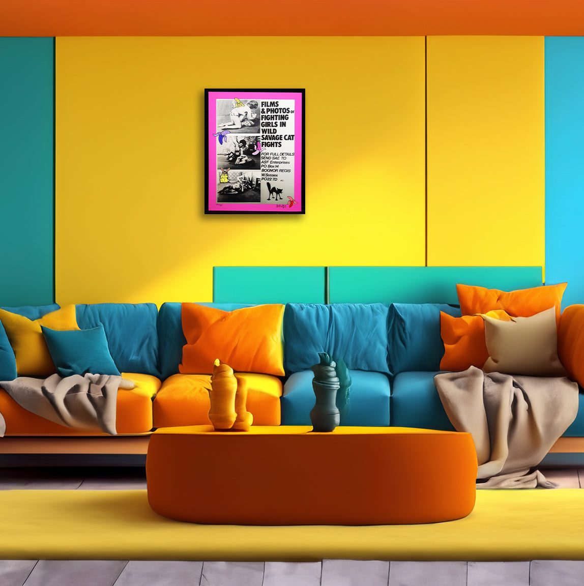 Shuby - Combats de chats sauvages, 2019 - Giclée - signée à la main